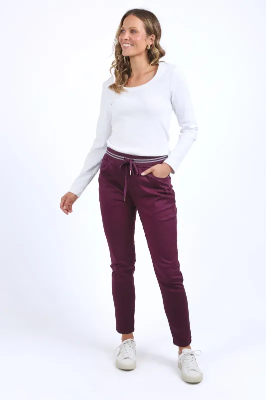 Elm Margo Jogger Merlot sold by Shine On
