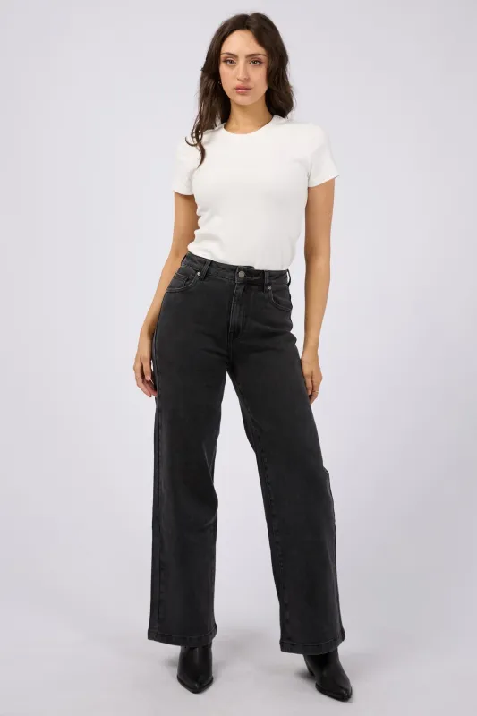 All About Eve Jacqui Wide Leg Washed Black sold by Shine On