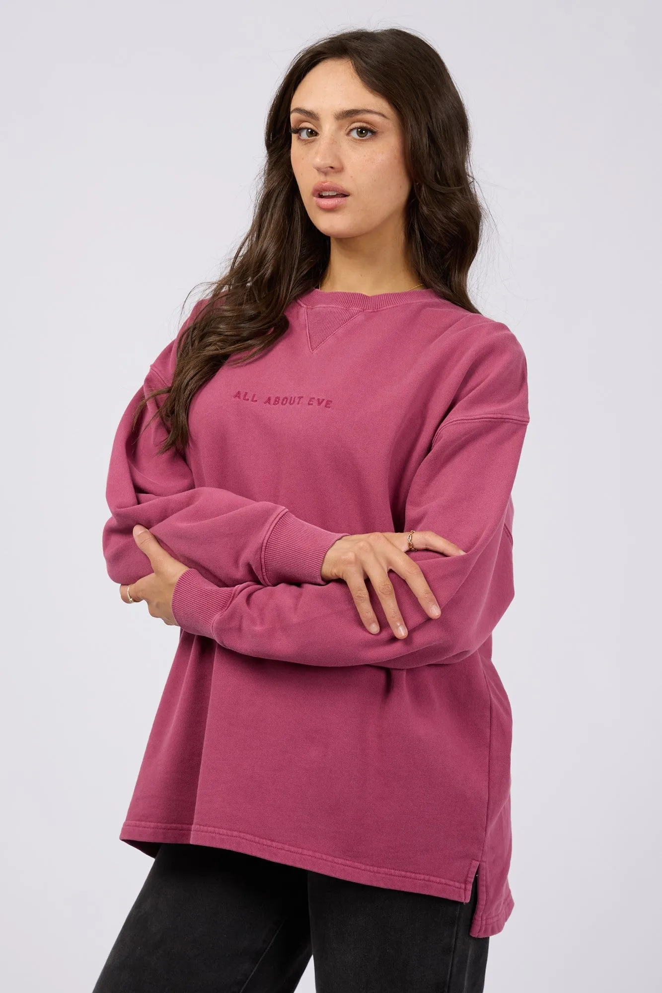 All About Eve AAE Washed Relaxed Crew Blush sold by Shine On product image thumbnail 2