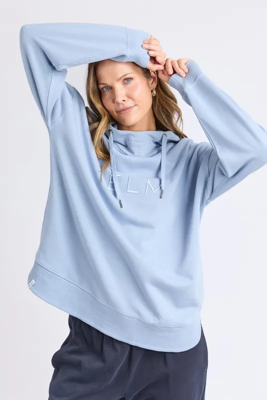 Elm Established Hoodie Sky Blue sold by Shine On