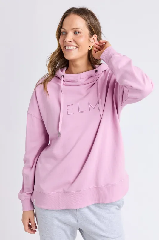 Elm Established Hoodie Peony Pink sold by Shine On
