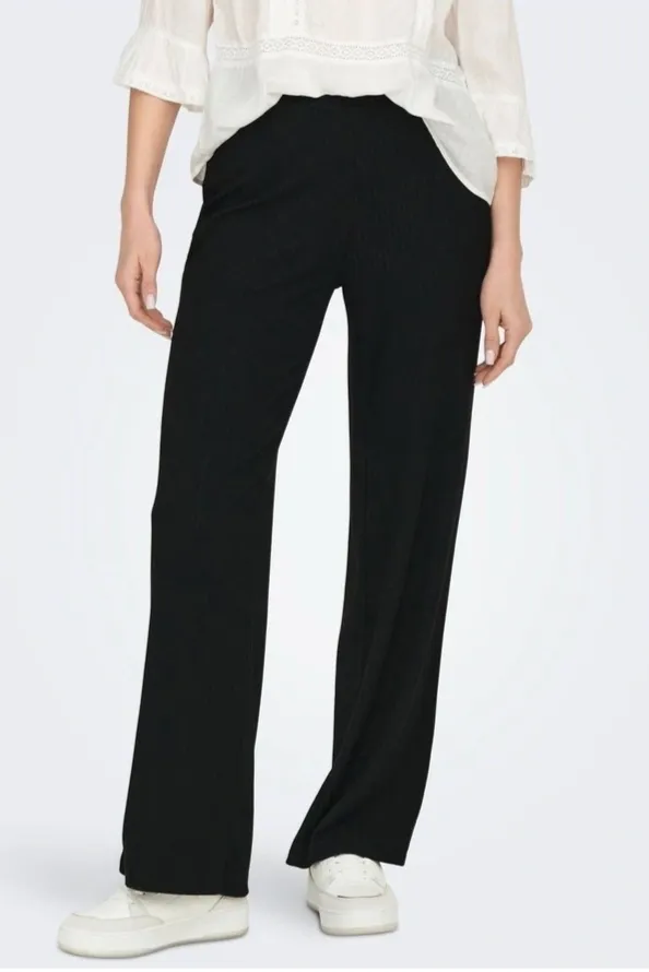 ONLY Emma Wide Leg Pant Black sold by Shine On product image thumbnail 3
