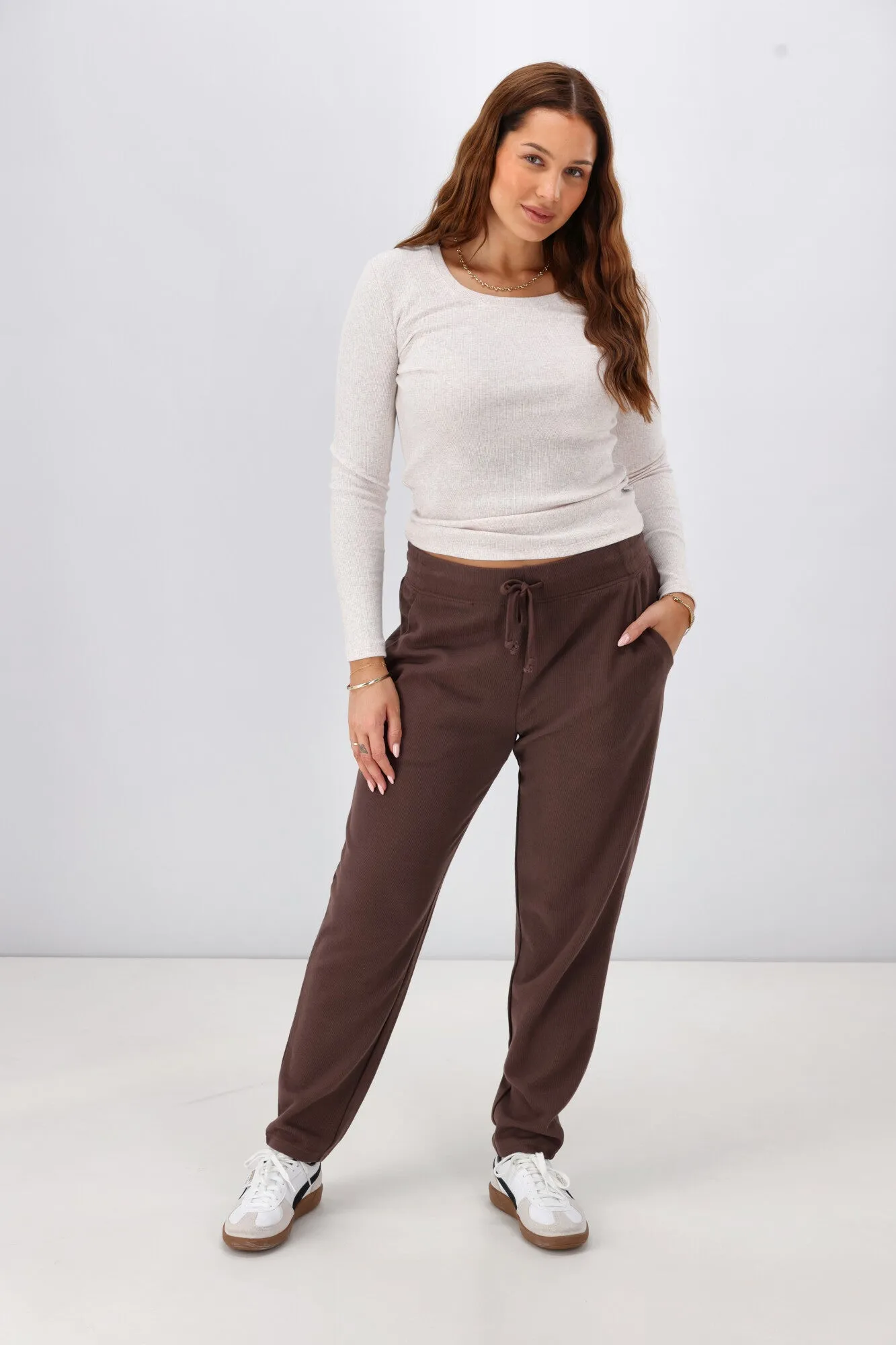 Shine On Label Chaylah Jogger Chocolate sold by Shine On product image thumbnail 4