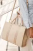 Louenhide Manhattan Logo Tote Bag Biscotti sold by Shine On