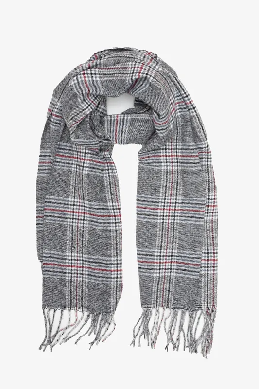 Antler Glen Scarf Check Grey Ember sold by Shine On