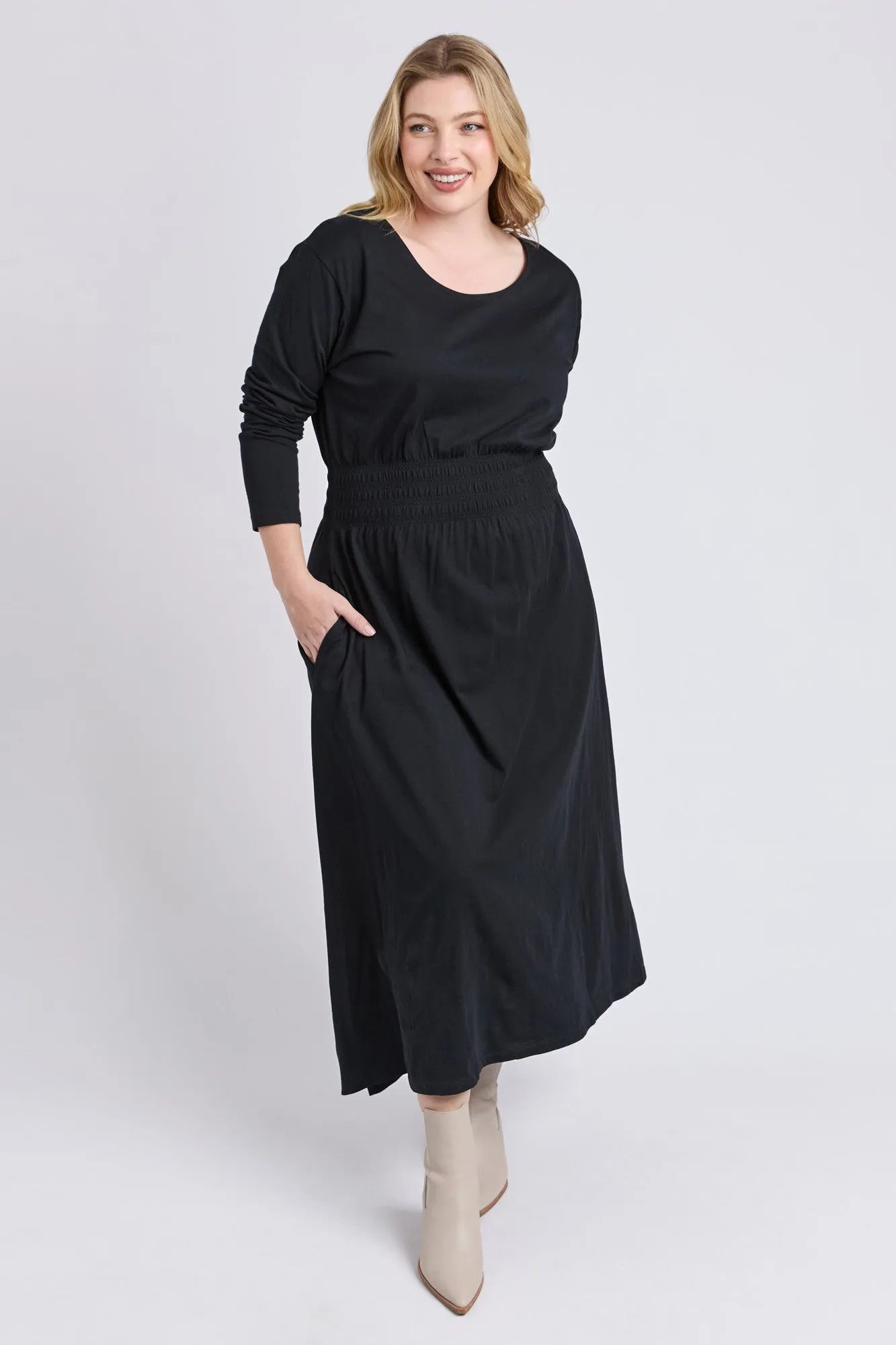 Elm Nelle Dress Long Sleeve Black sold by Shine On product image thumbnail 2