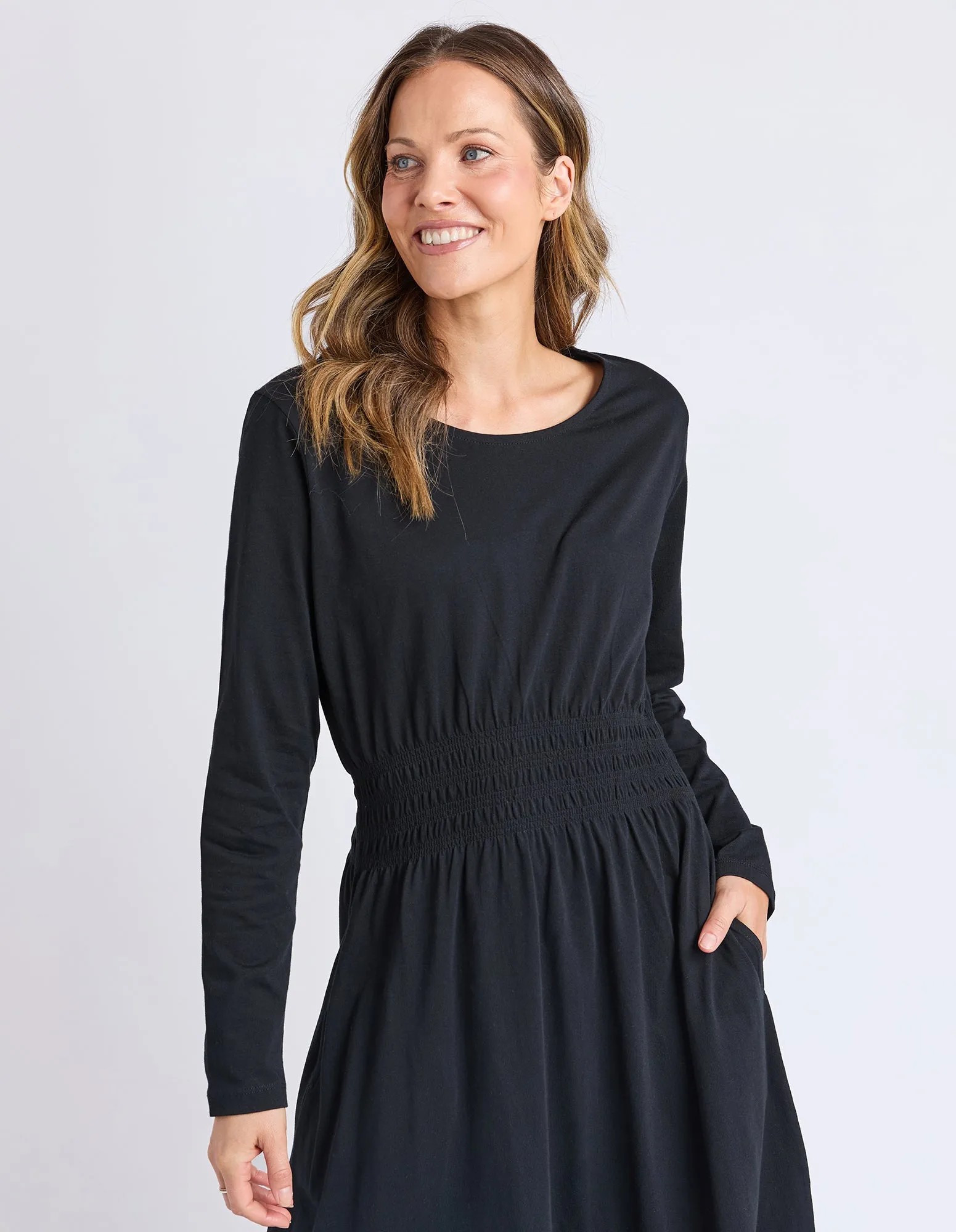 Elm Nelle Dress Long Sleeve Black sold by Shine On product image thumbnail 3