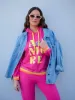 Rebel Club Amore Hoodie Pink sold by Shine On
