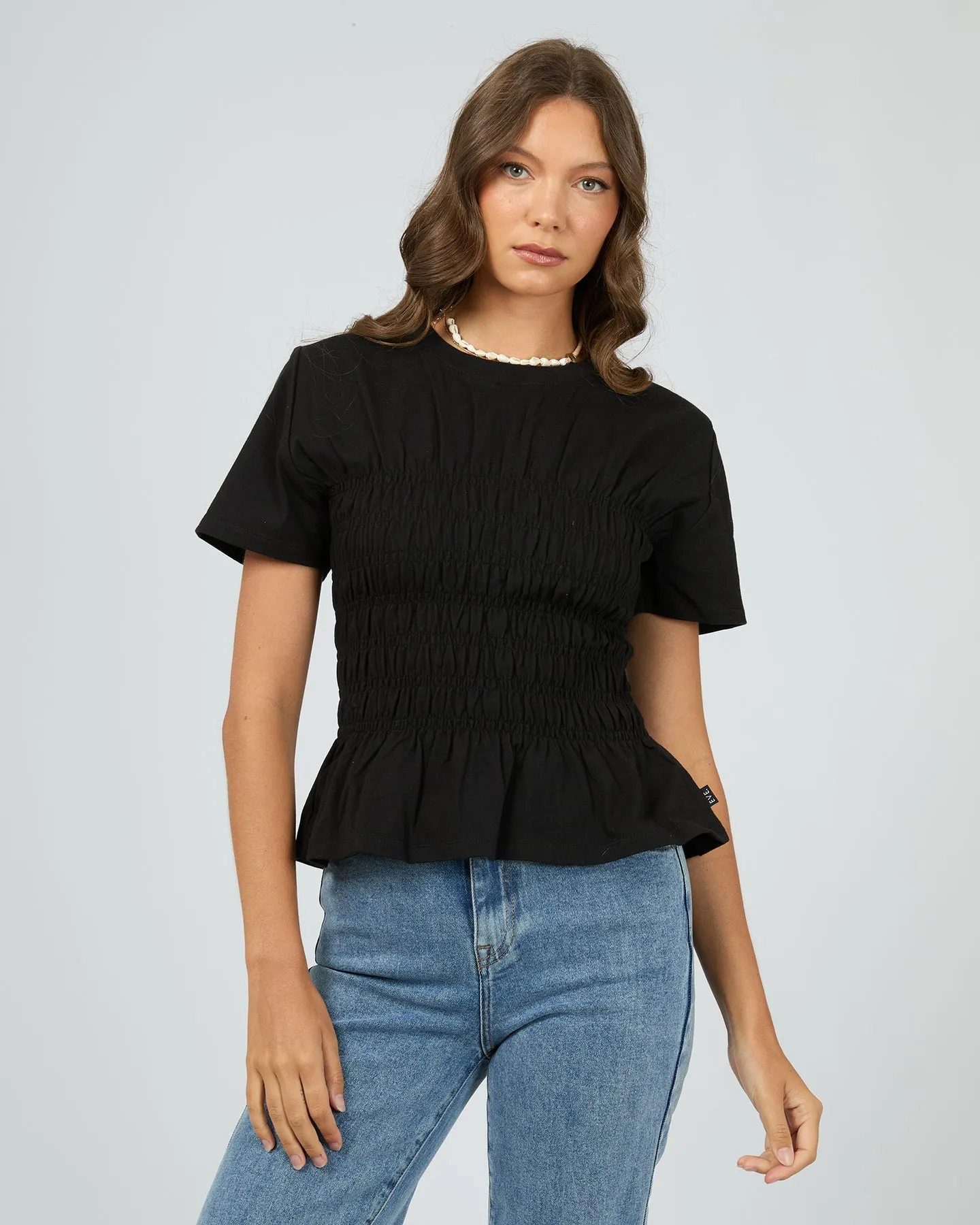 All About Eve Lipa Ruched Top Black sold by Shine On