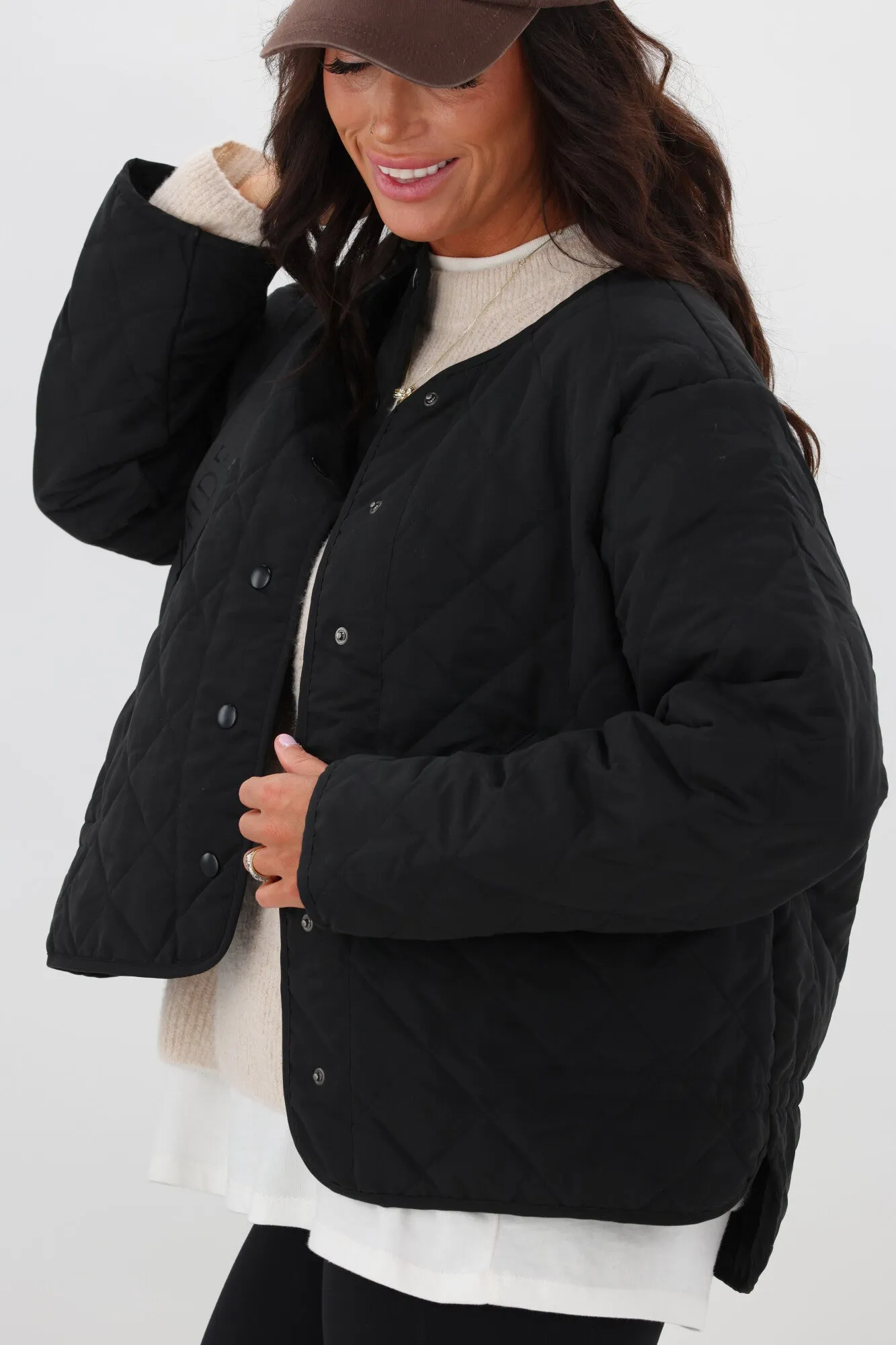 AS Colour Wo's Quilted Jacket Black sold by Shine On product image thumbnail 4