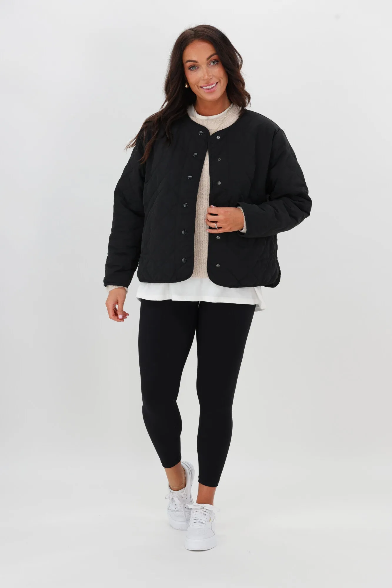 AS Colour Wo's Quilted Jacket Black sold by Shine On product image thumbnail 5