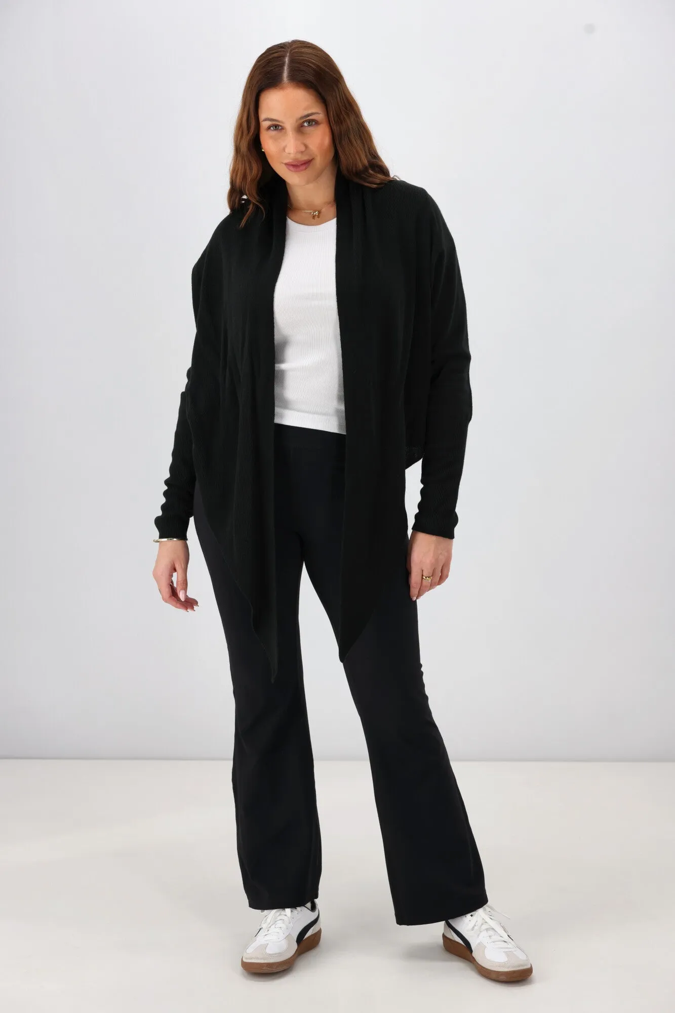 Shine On Label Lissar Wrap Cardigan Black sold by Shine On
