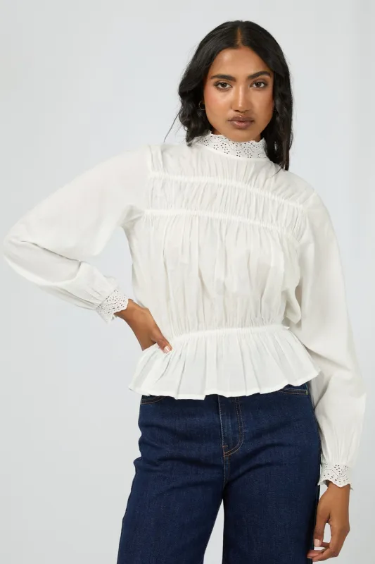All About Eve Sienna Shirt Vintage White sold by Shine On