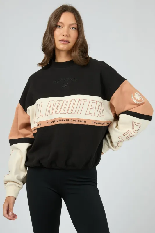 All About Eve Performance Slouch Panel Crew Black sold by Shine On