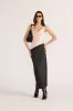 Minkpink Jemma Polka Bias Midi Skirt Black sold by Shine On