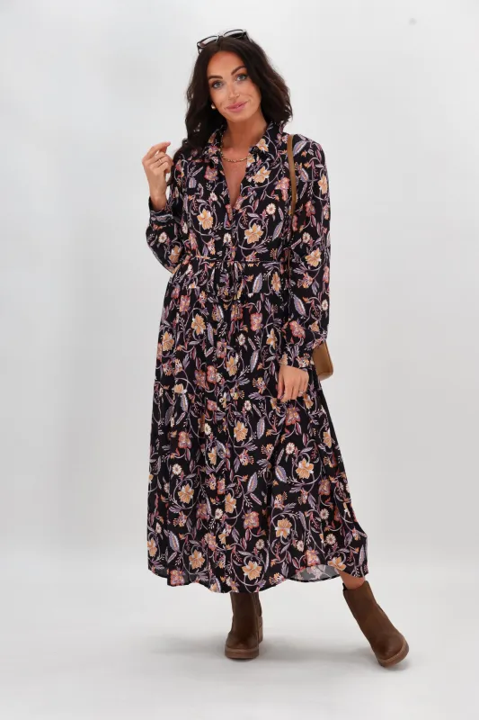 Minkpink Regal Long Sleeve Midi Dress Chintz sold by Shine On