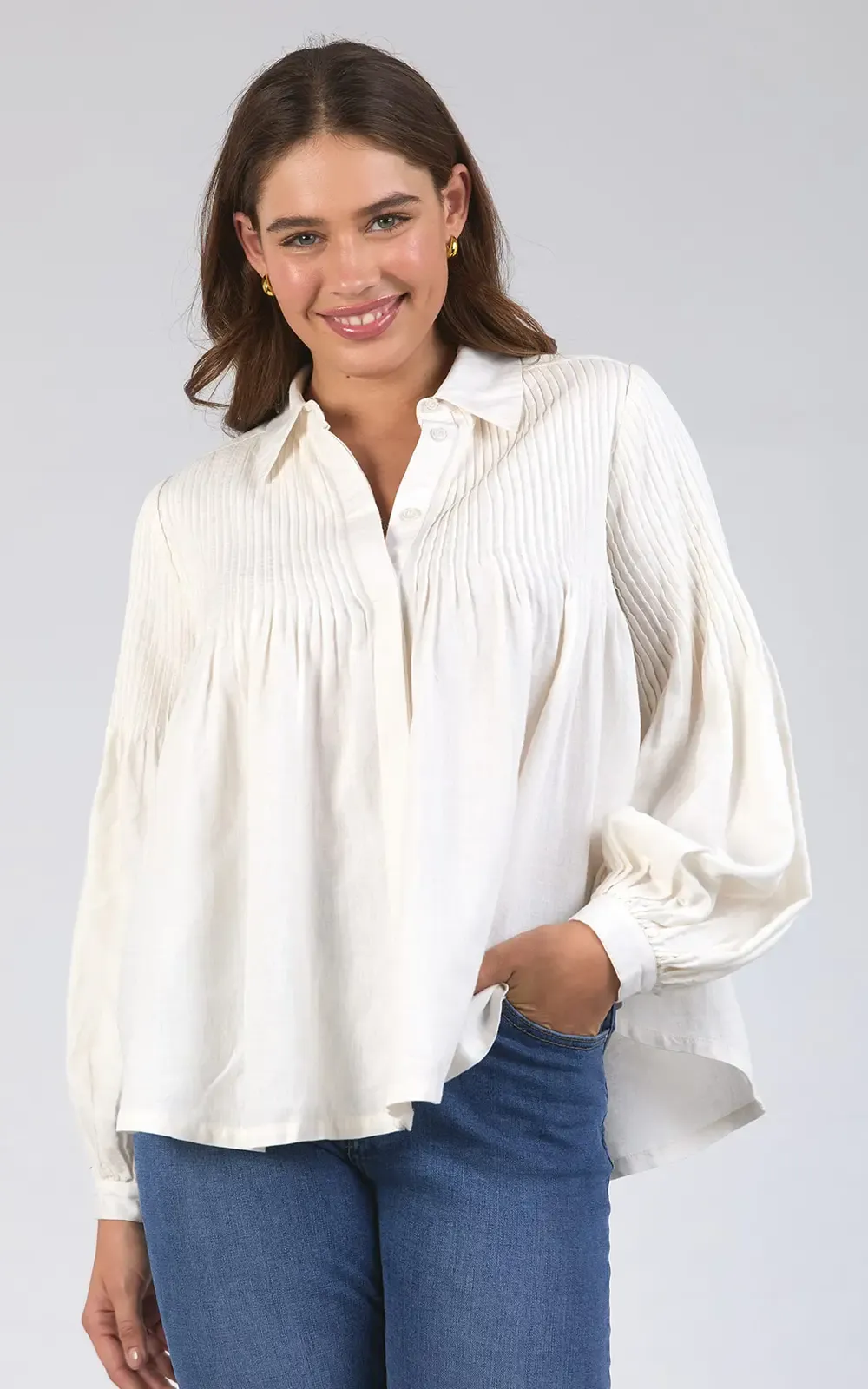 Elm Sky Shirt Marshmallow sold by Shine On product image thumbnail 5