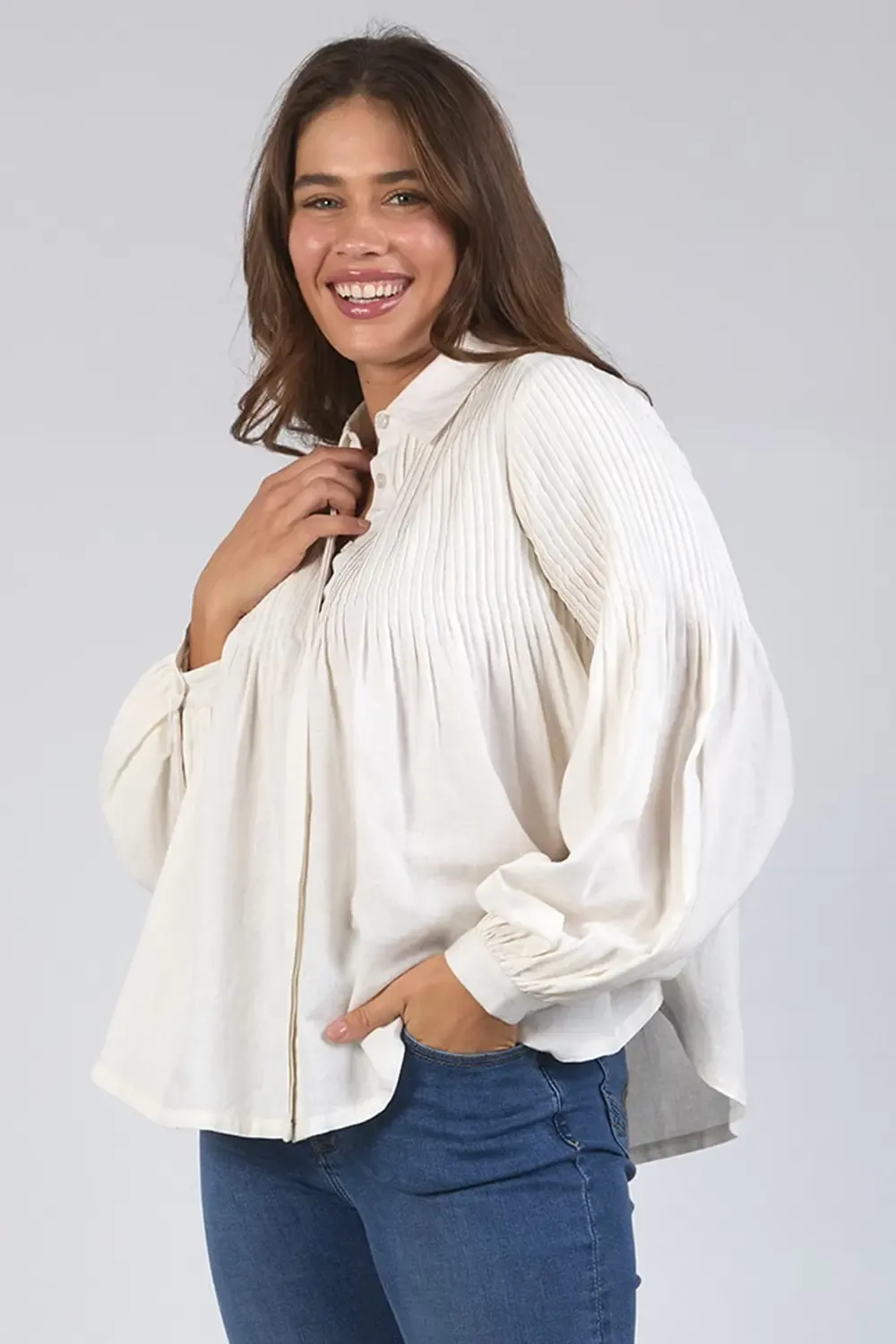 Elm Sky Shirt Marshmallow sold by Shine On product image thumbnail 2