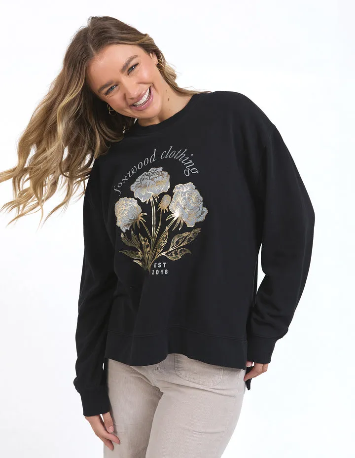 Foxwood Golden Rose Crew Washed Black sold by Shine On product image thumbnail 4