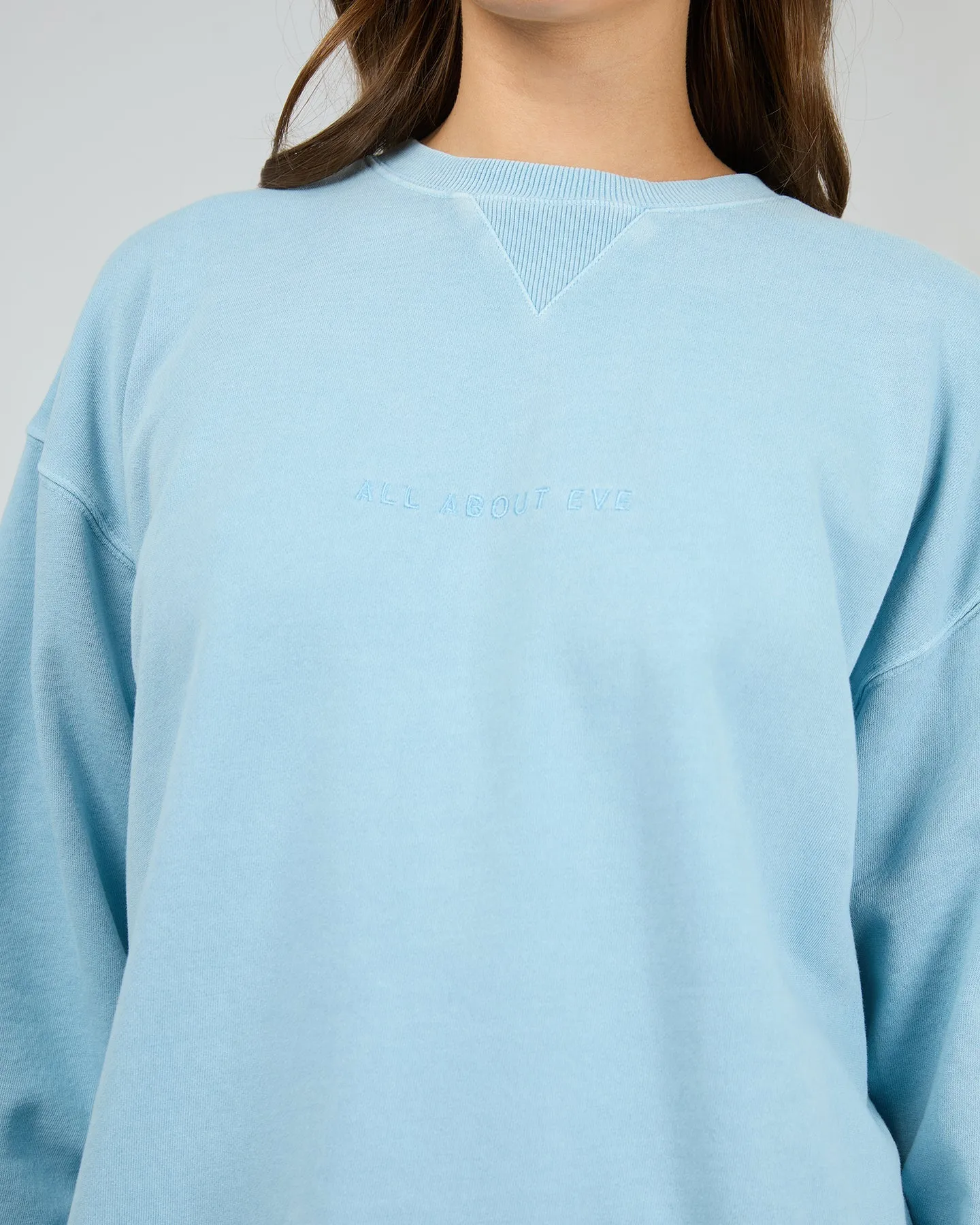 All About Eve AAE Washed Relaxed Crew Vintage Blue sold by Shine On product image thumbnail 2