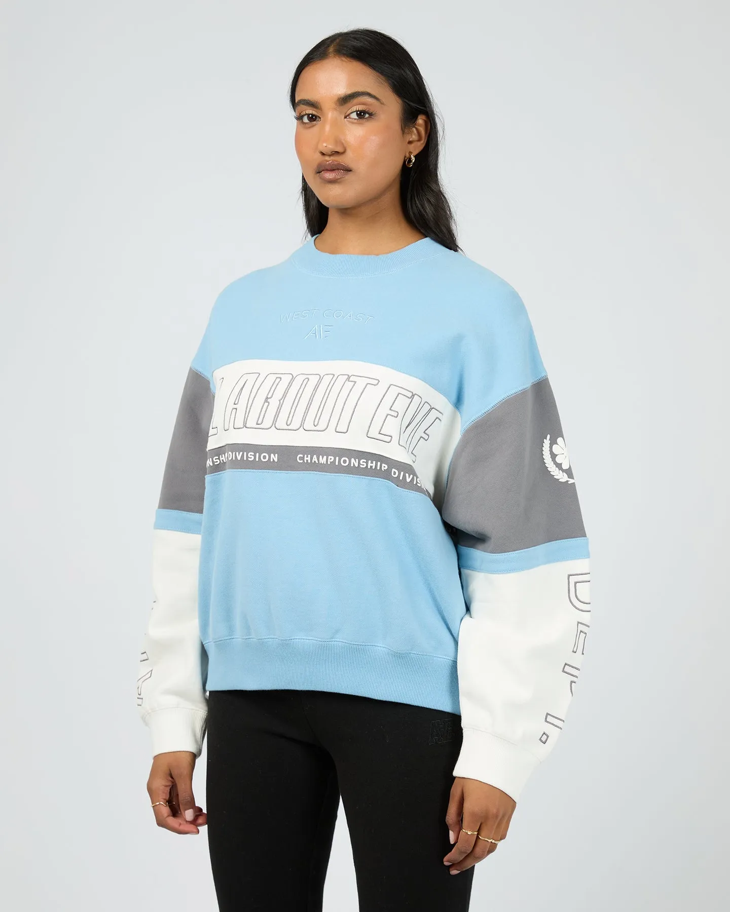 All About Eve Performance Slouch Panel Crew Vintage Blue sold by Shine On product image thumbnail 5