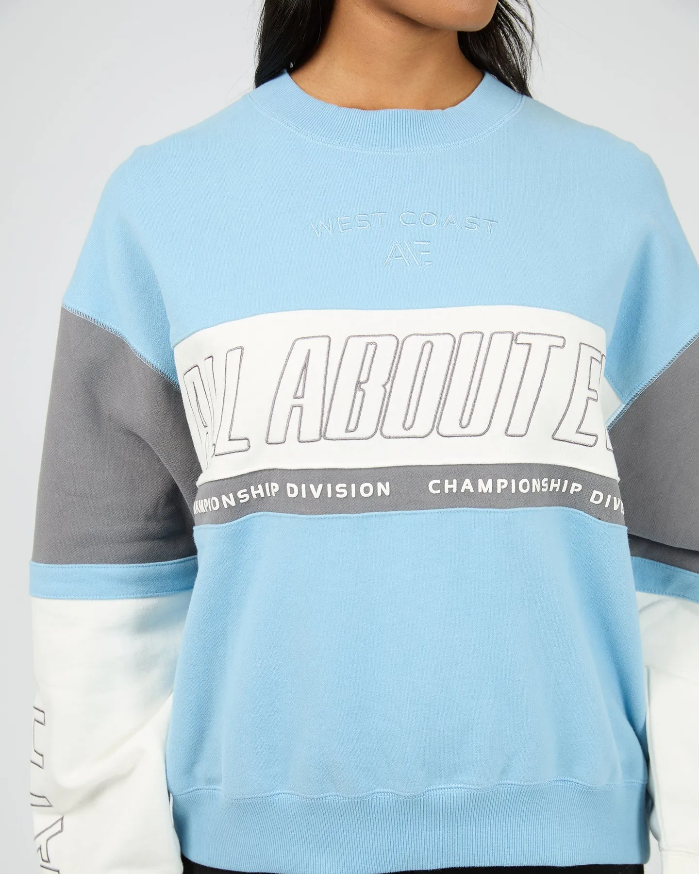 All About Eve Performance Slouch Panel Crew Vintage Blue sold by Shine On product image thumbnail 2