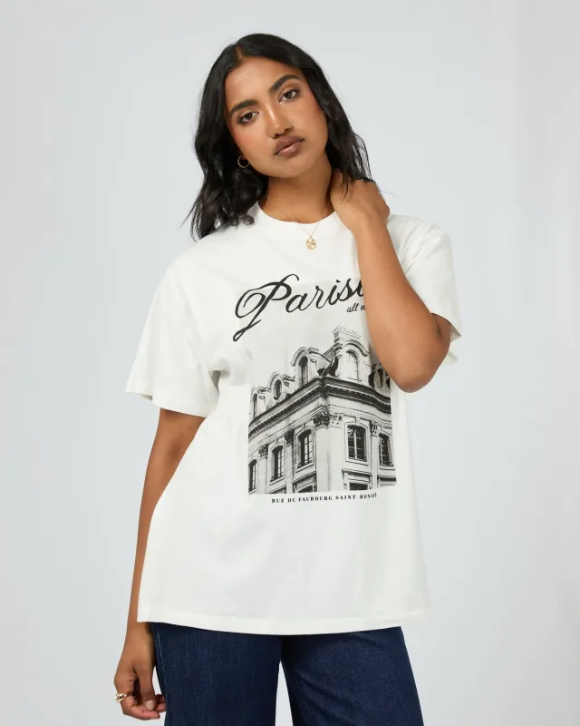All About Eve Parisien Oversized Tee Vintage White sold by Shine On