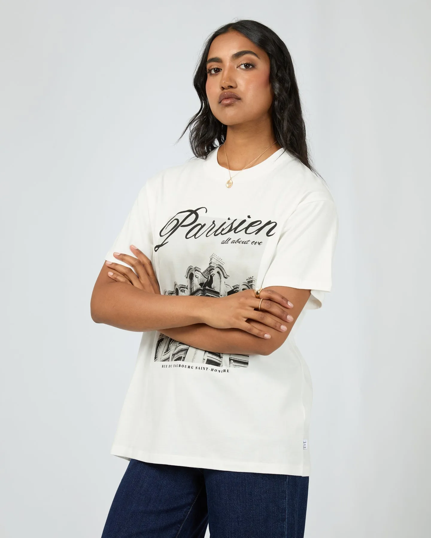 All About Eve Parisien Oversized Tee Vintage White sold by Shine On product image thumbnail 4