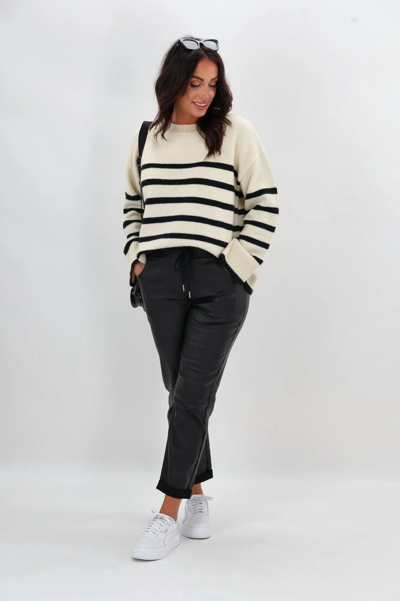 Shine On Label Laurent Coated Jogger Black sold by Shine On product image thumbnail 5