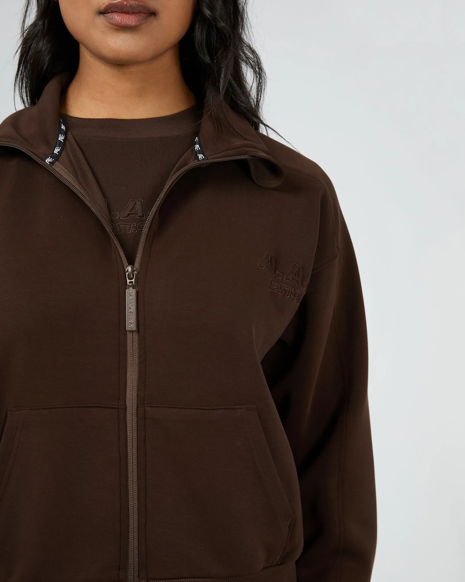All About Eve Luxe Active Zip Through Brown sold by Shine On product image thumbnail 3
