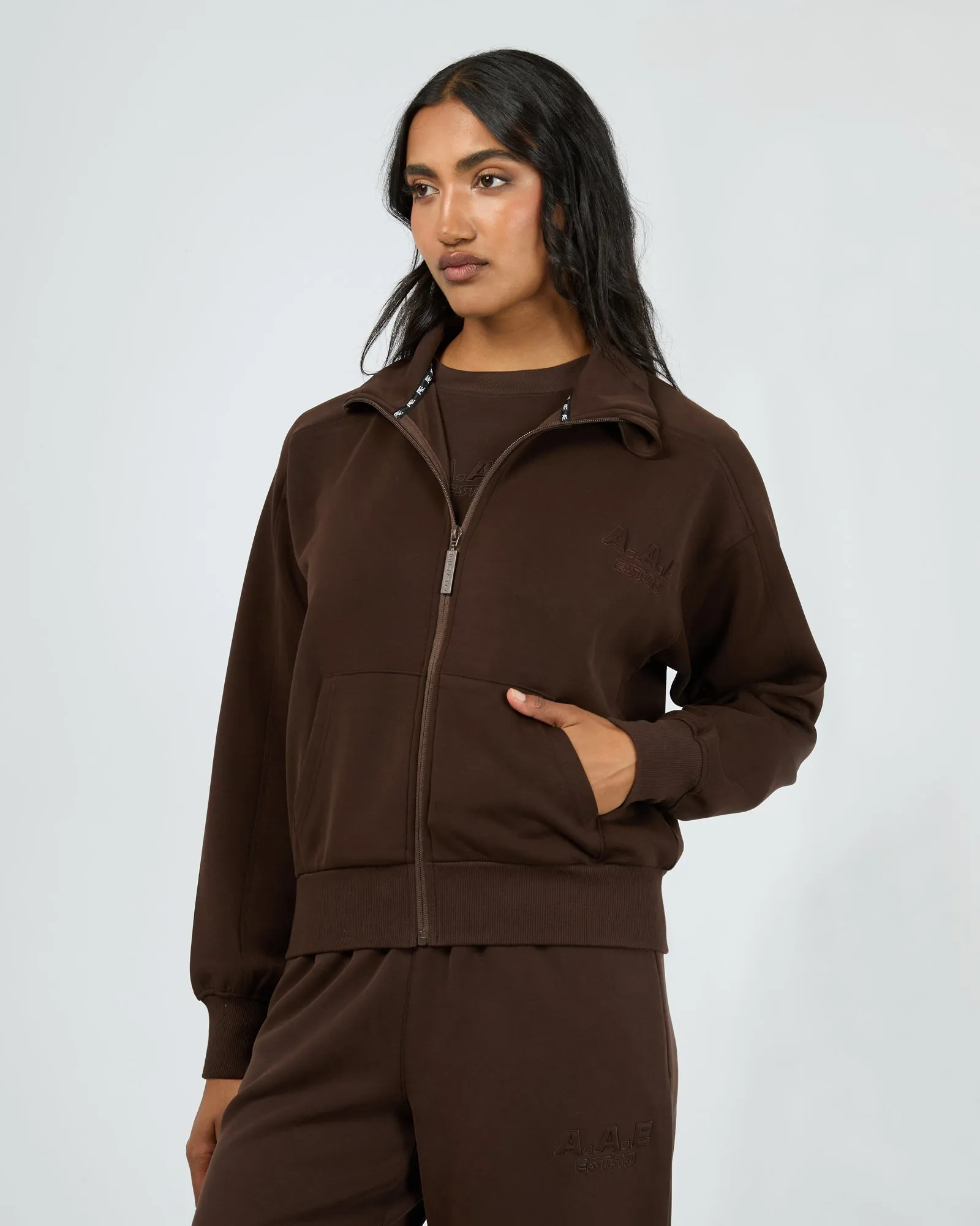 All About Eve Luxe Active Zip Through Brown sold by Shine On product image thumbnail 4