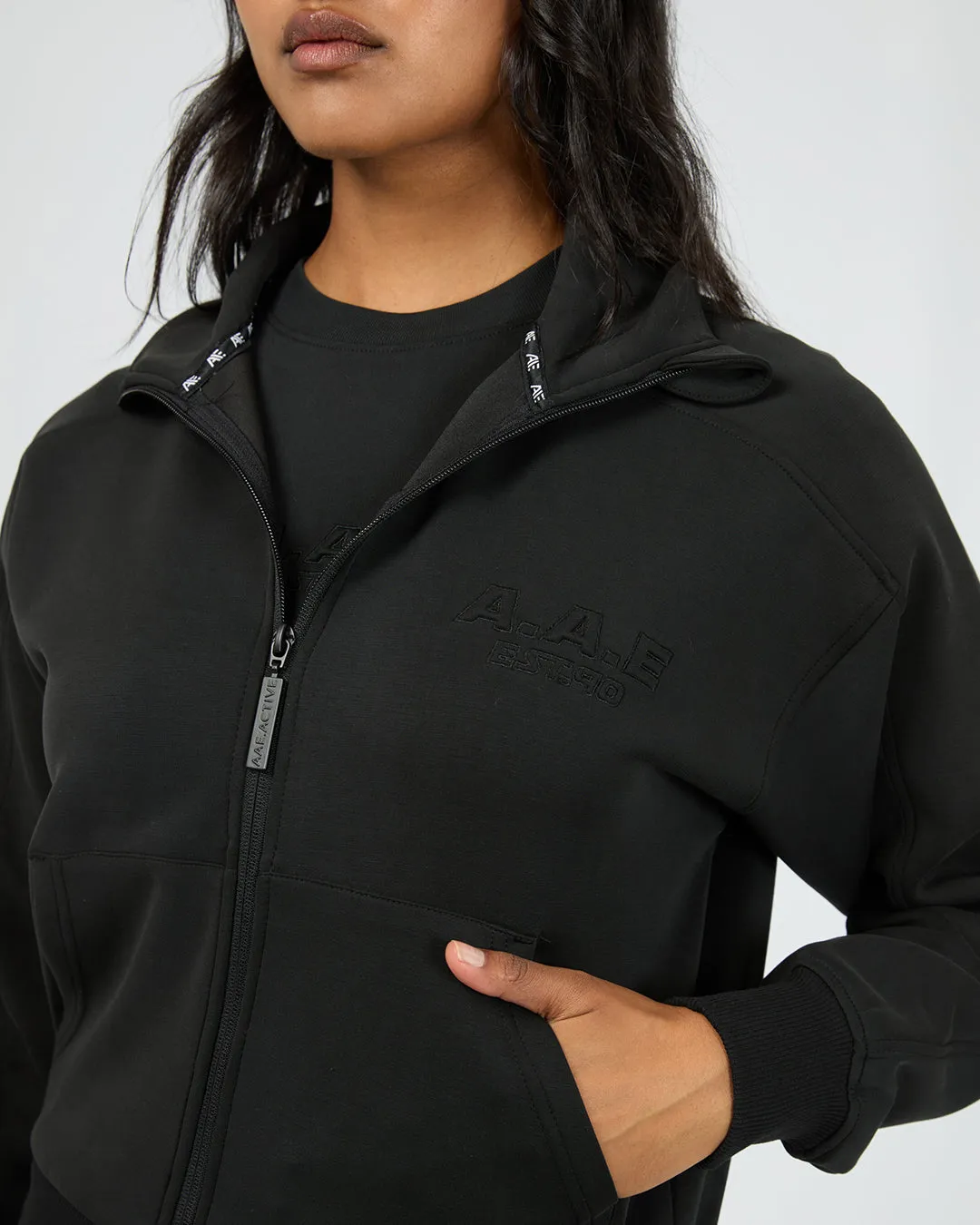 All About Eve Luxe Active Zip Through Black sold by Shine On product image thumbnail 4