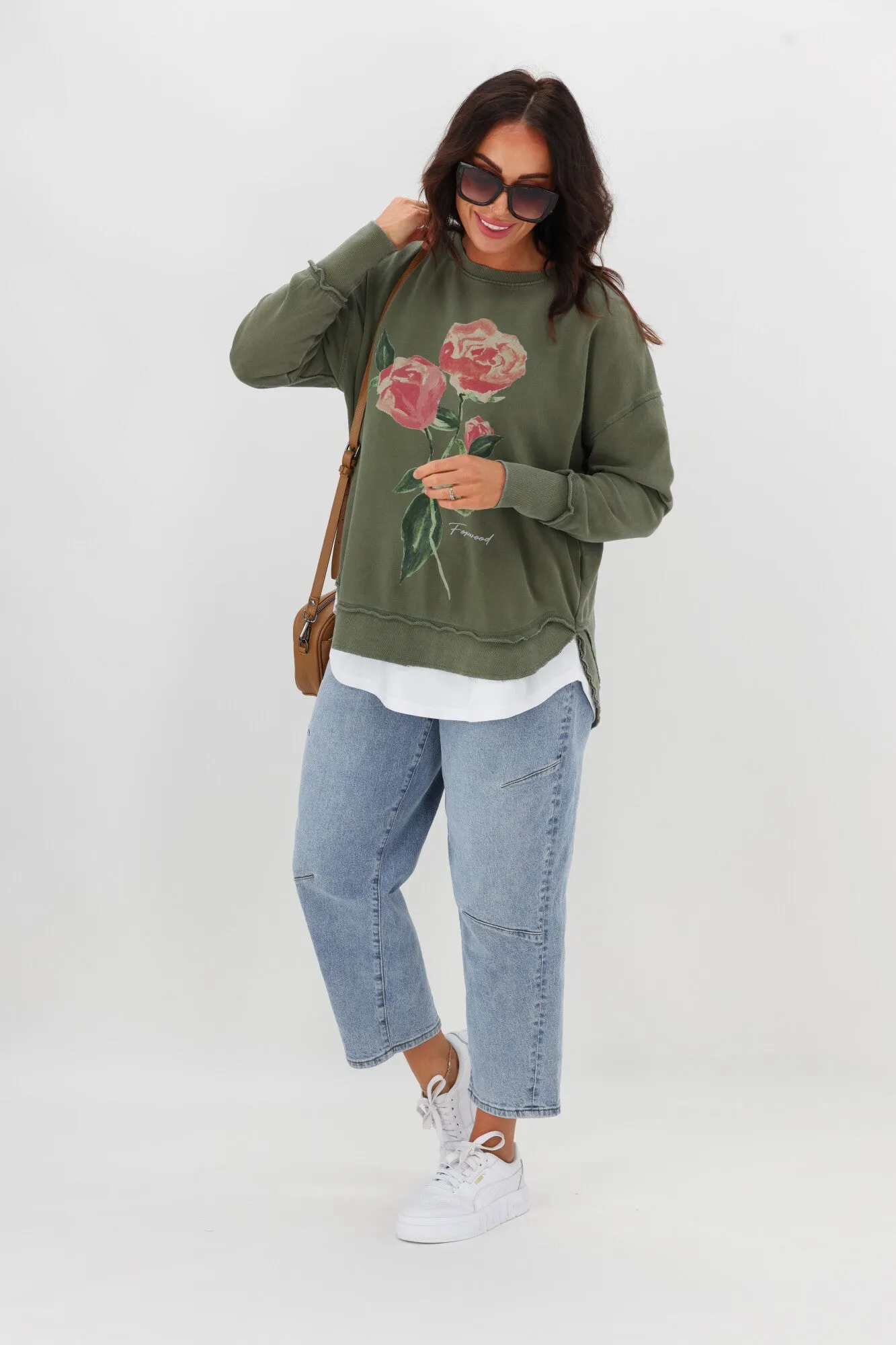 Foxwood Rosie Crew Khaki sold by Shine On product image thumbnail 5