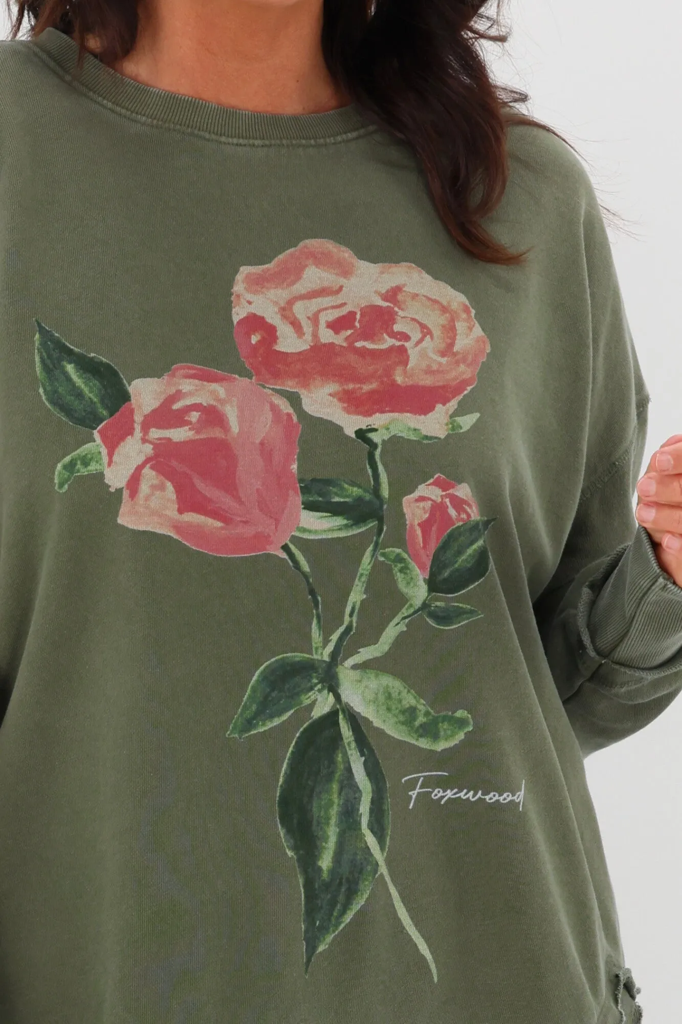 Foxwood Rosie Crew Khaki sold by Shine On product image thumbnail 3