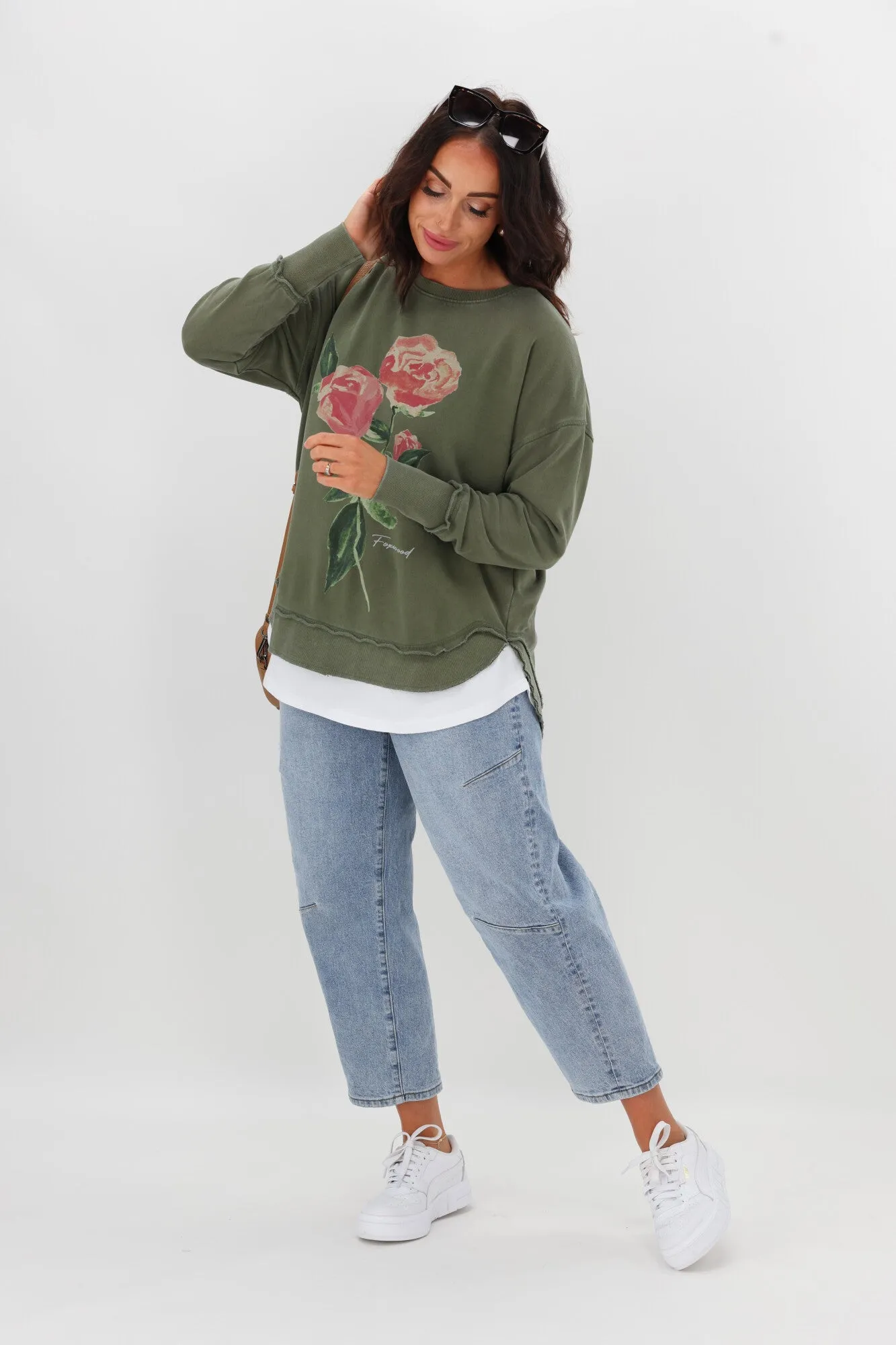 Foxwood Rosie Crew Khaki sold by Shine On product image thumbnail 4