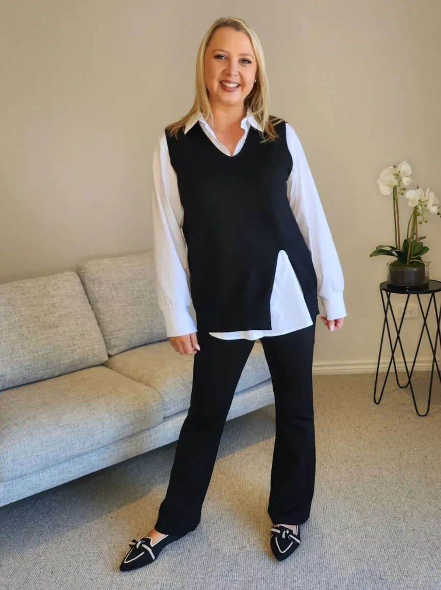 Threadz Carla Flare Pant Black sold by Shine On product image thumbnail 3