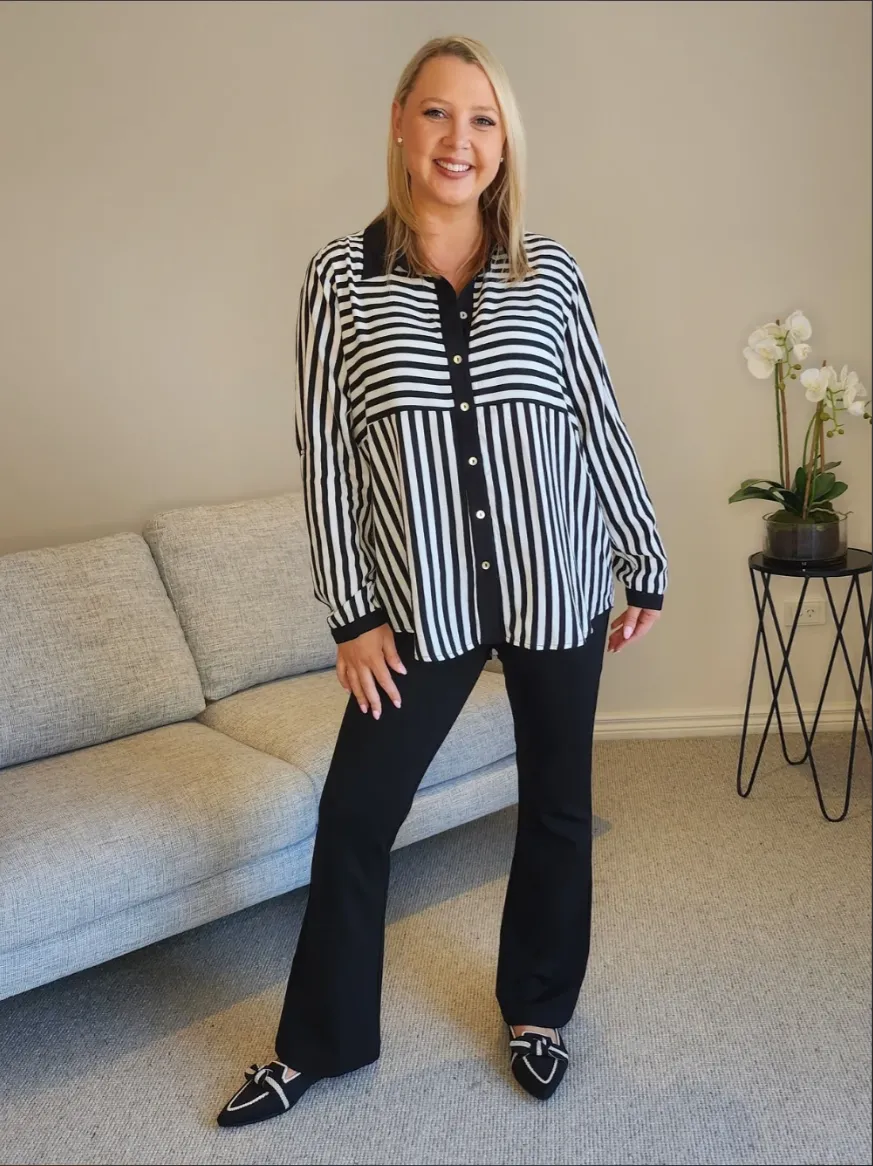 Threadz Emmie Shirt Black/White sold by Shine On product image thumbnail 4