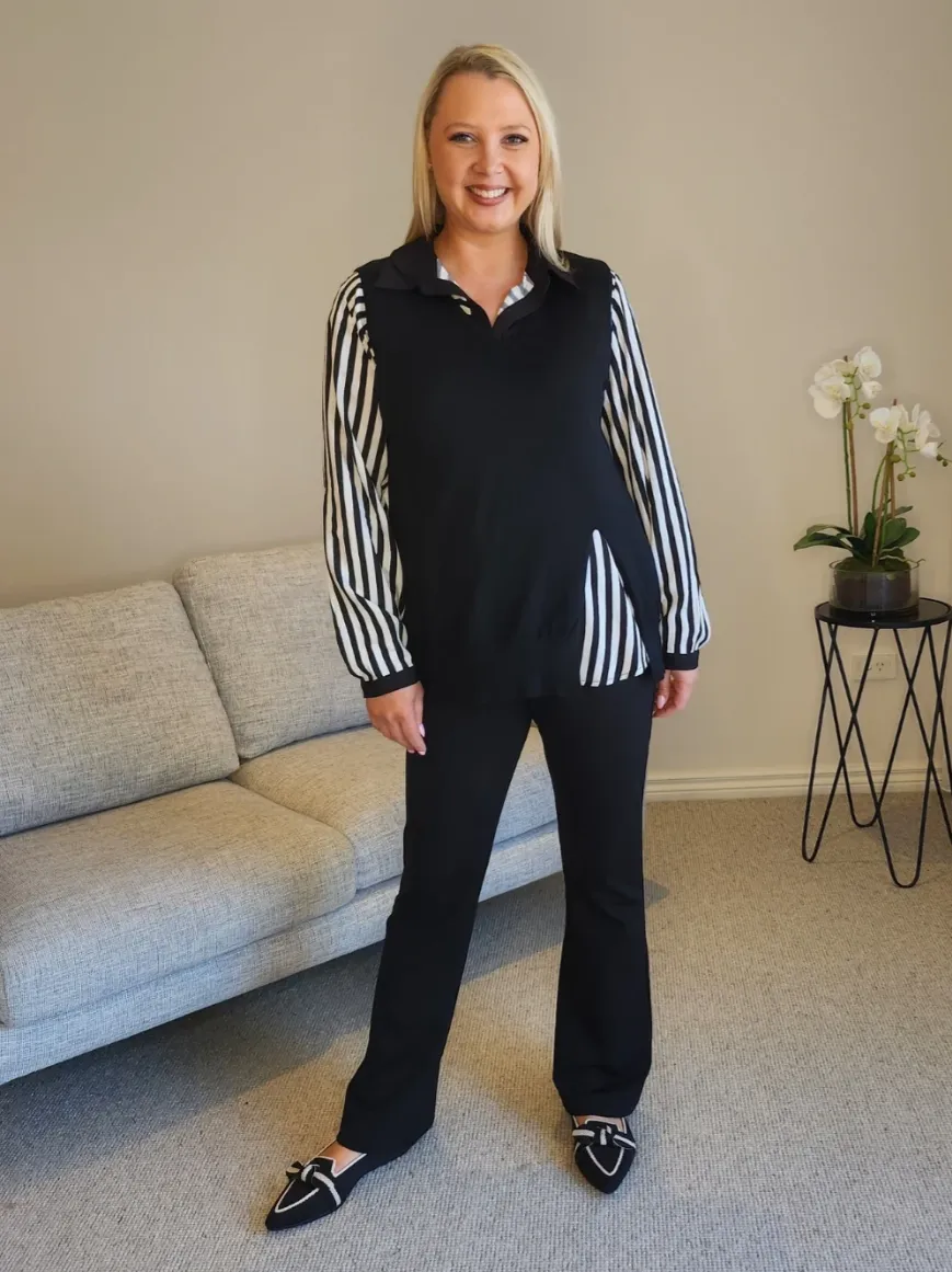 Threadz Emmie Shirt Black/White sold by Shine On product image thumbnail 3