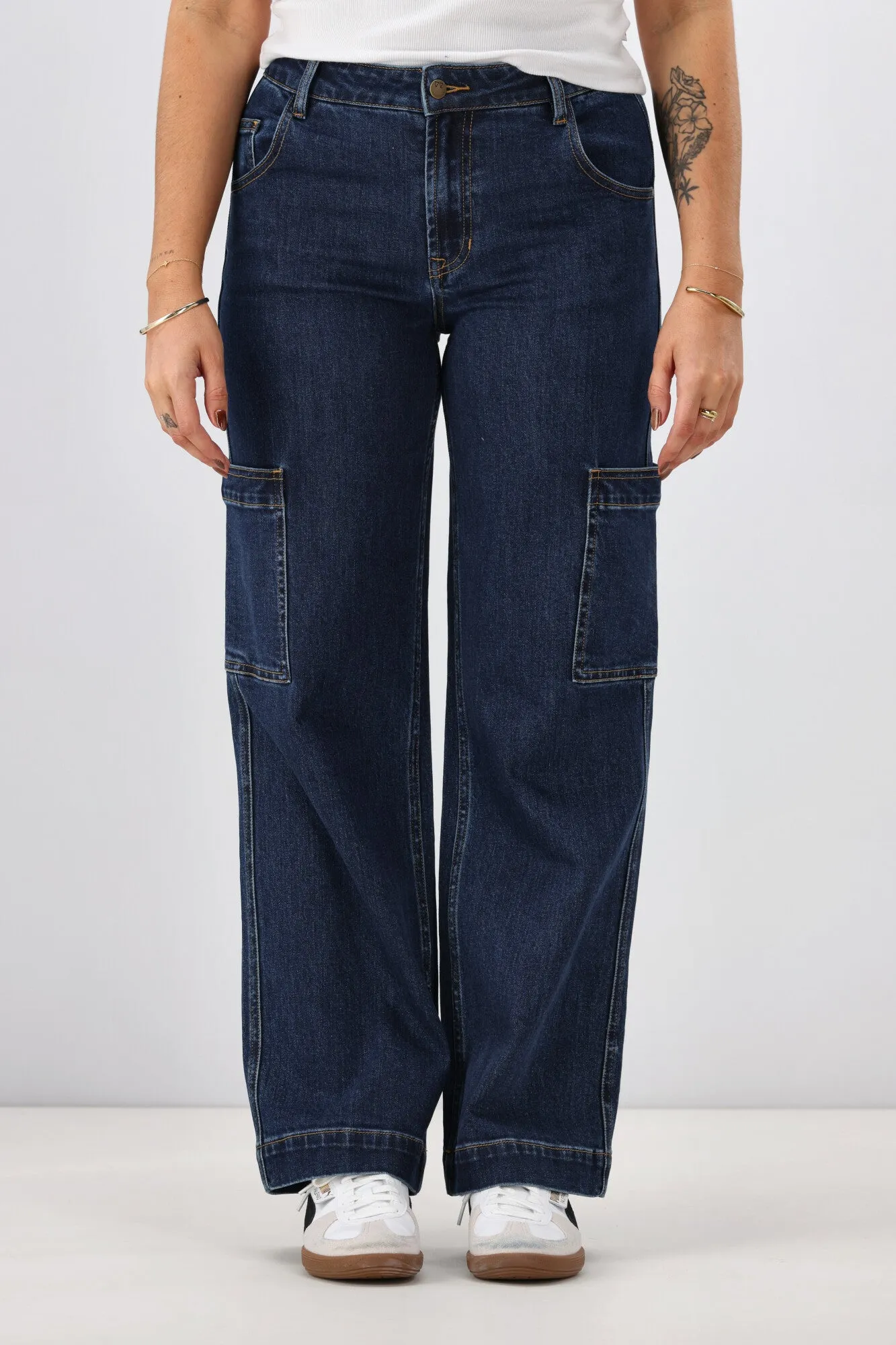 Shine On Label Romeo Cargo Pocket Jean Dark Indigo sold by Shine On product image thumbnail 2