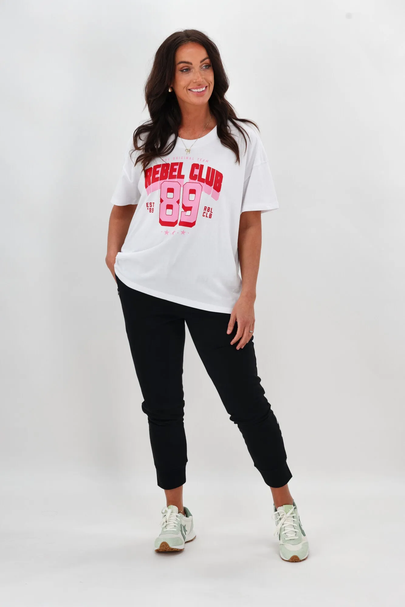 Rebel Club Varsity Tee Red White sold by Shine On product image thumbnail 4