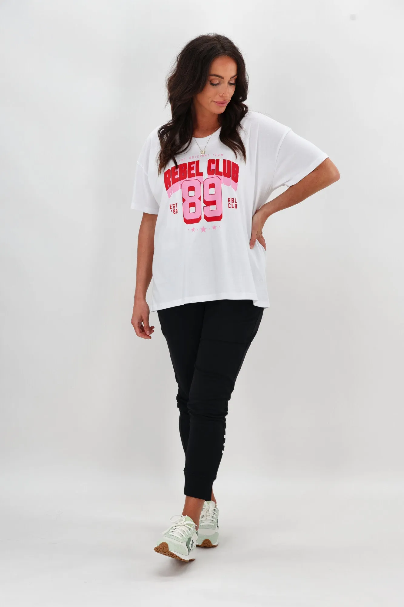 Rebel Club Varsity Tee Red White sold by Shine On product image thumbnail 5