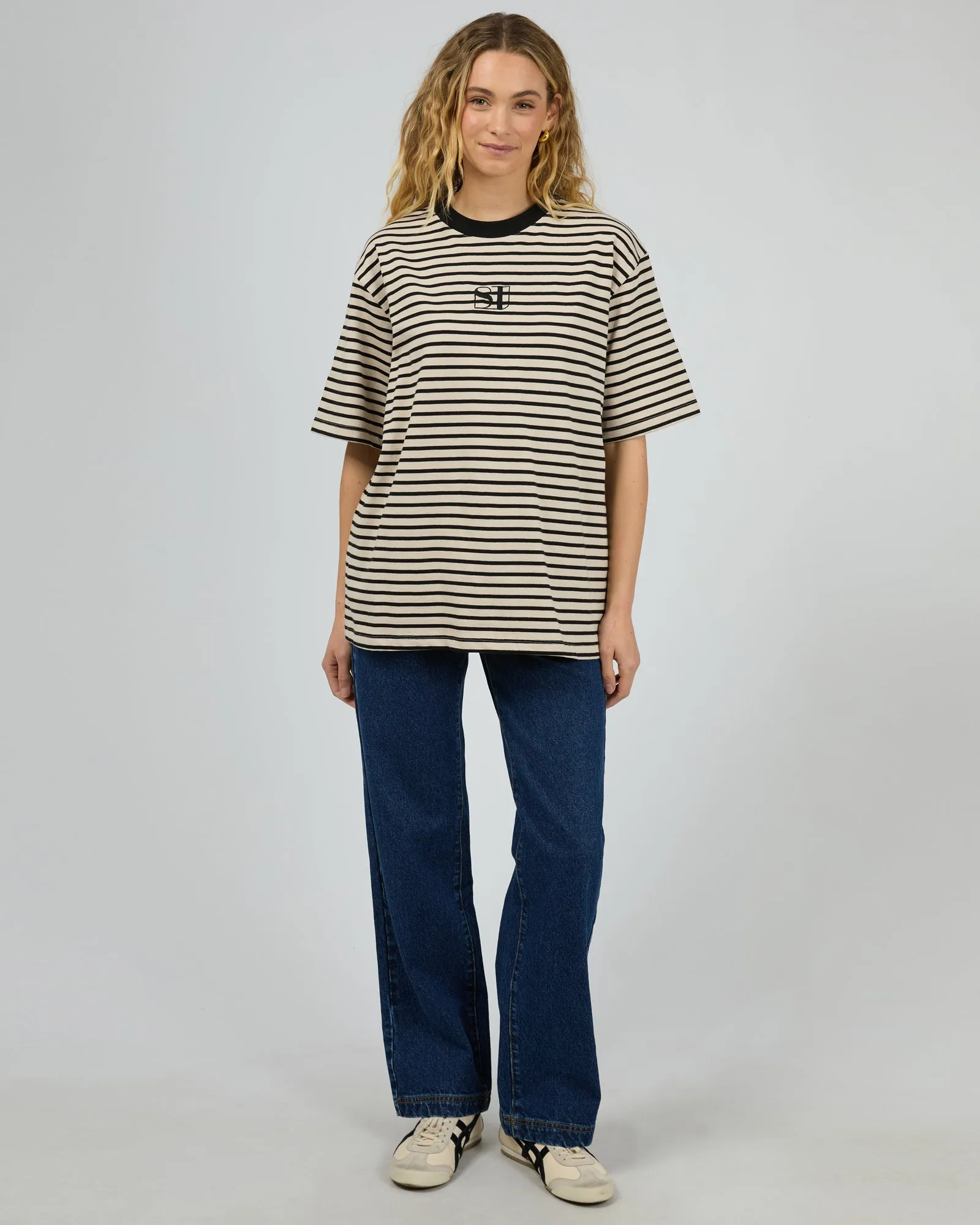 Silent Theory Silent Stripe S/S Tee Black sold by Shine On product image thumbnail 5