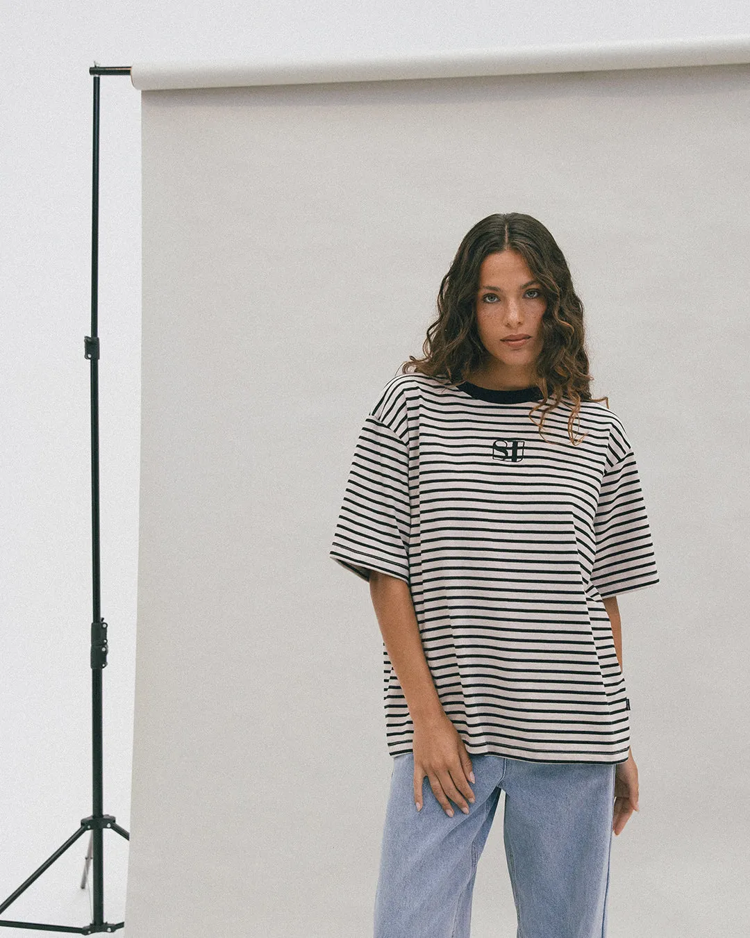 Silent Theory Silent Stripe S/S Tee Black sold by Shine On product image thumbnail 4