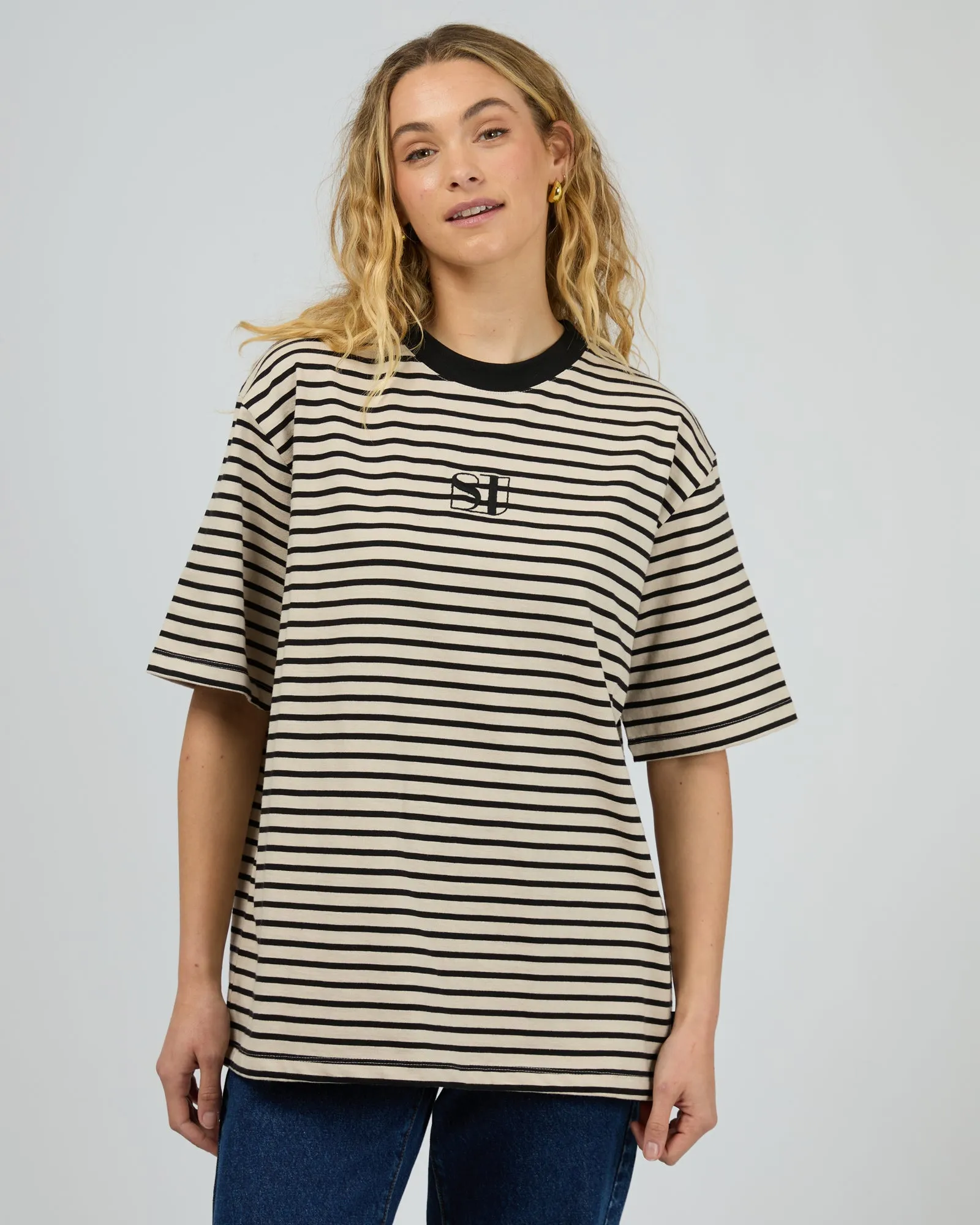Silent Theory Silent Stripe S/S Tee Black sold by Shine On product image thumbnail 3