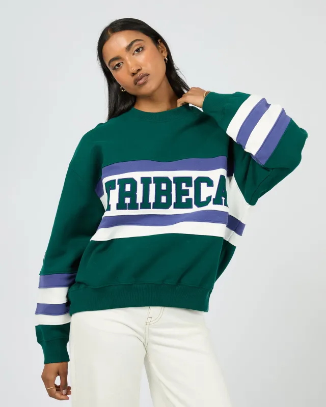 All About Eve Tribeca Box Crew Forest Green sold by Shine On