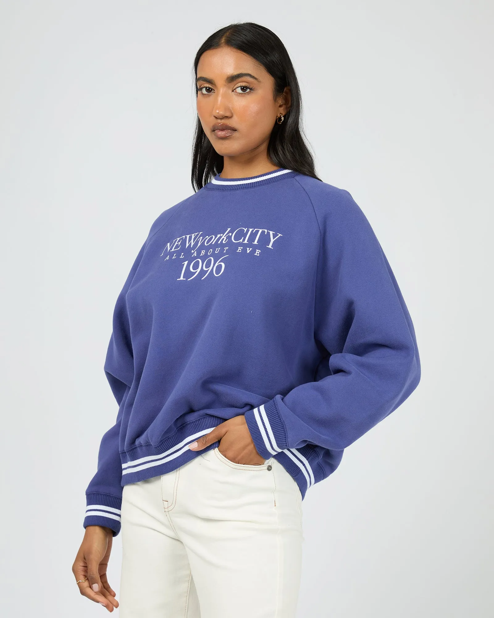 All About Eve NYC 96 Raglan Box Crew Nautical sold by Shine On product image thumbnail 2