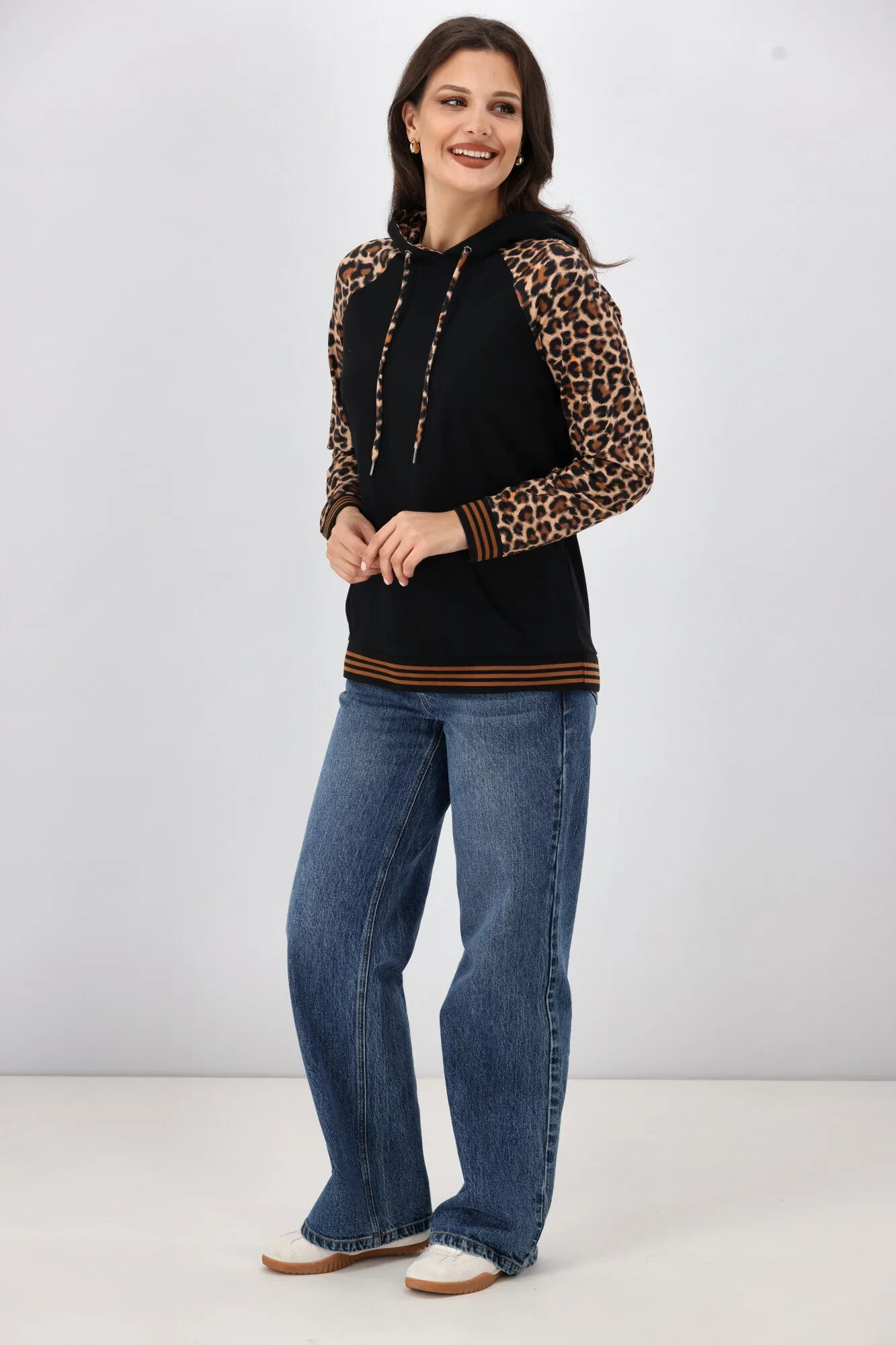 Shine On Label Chelsea Floral Print Hoodie Animal Print sold by Shine On product image thumbnail 2