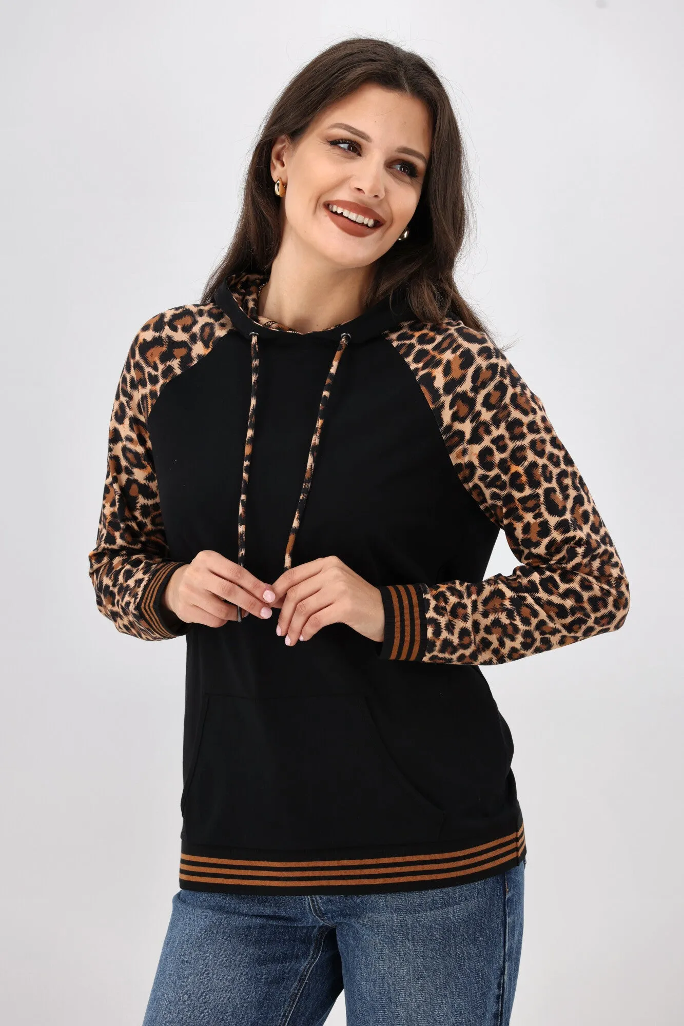 Shine On Label Chelsea Floral Print Hoodie Animal Print sold by Shine On product image thumbnail 3