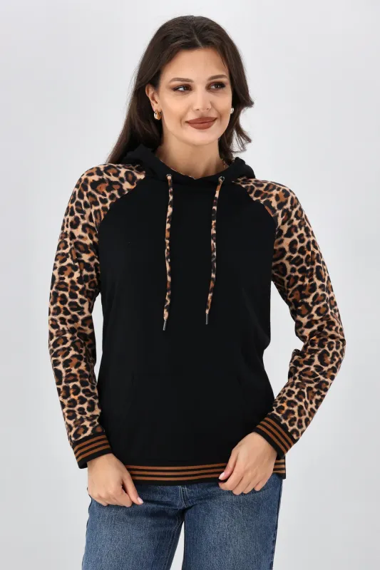 Shine On Label Chelsea Floral Print Hoodie Animal Print sold by Shine On