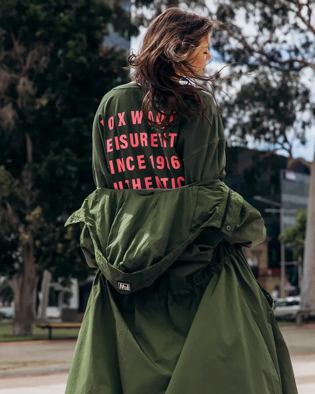 Foxwood Authentic L/S Tee Olive made by Foxwood Clothing